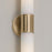 Capital Lighting Parson 2Lt Sconce, Matte Brass/Soft White