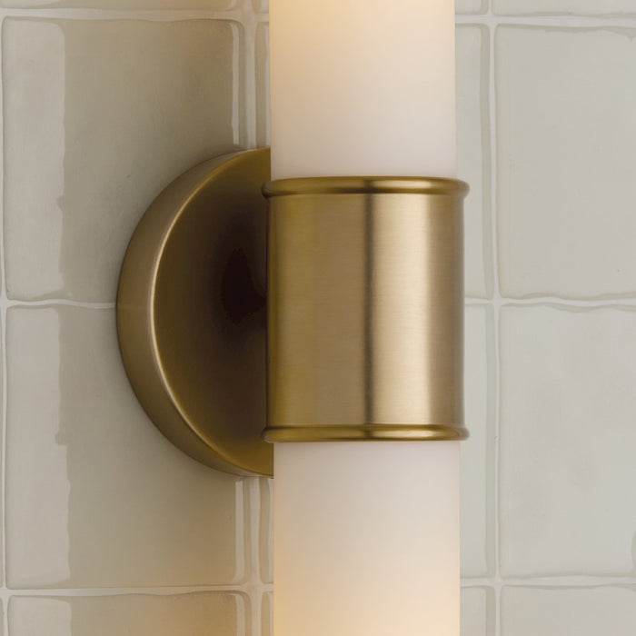 Capital Lighting Parson 2Lt Sconce, Matte Brass/Soft White