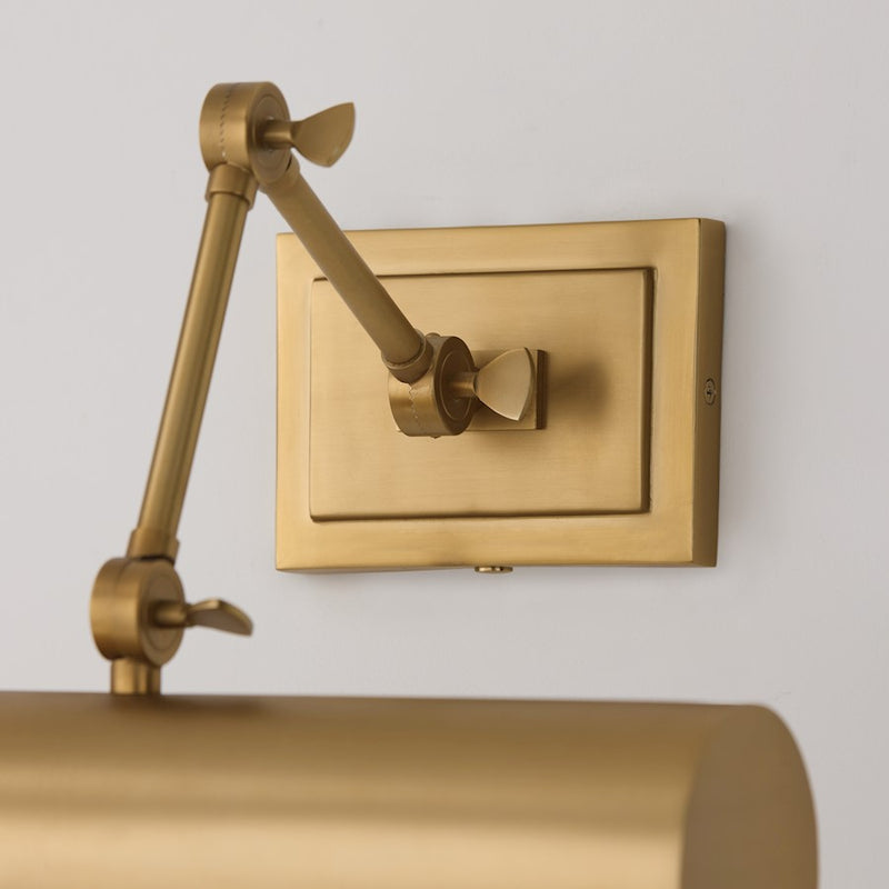 Capital Lighting Alastair 1 Light Sconce, Aged Brass