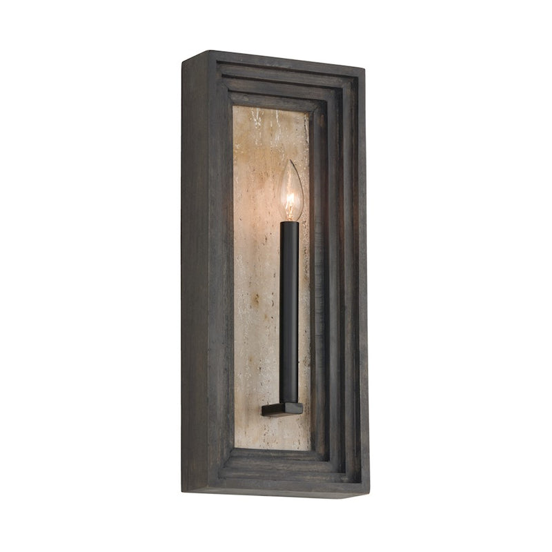 Capital Lighting Dunn 1 Light Sconce, Espresso Stain and Black