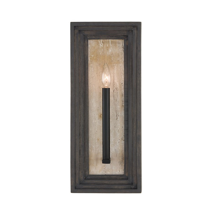 Capital Lighting Dunn 1 Light Sconce, Espresso Stain and Black
