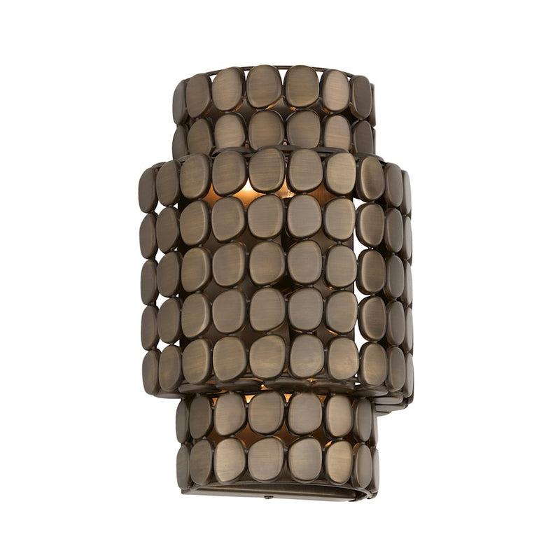 Capital Lighting Eliana 2 Light Sconce, Dark Brass