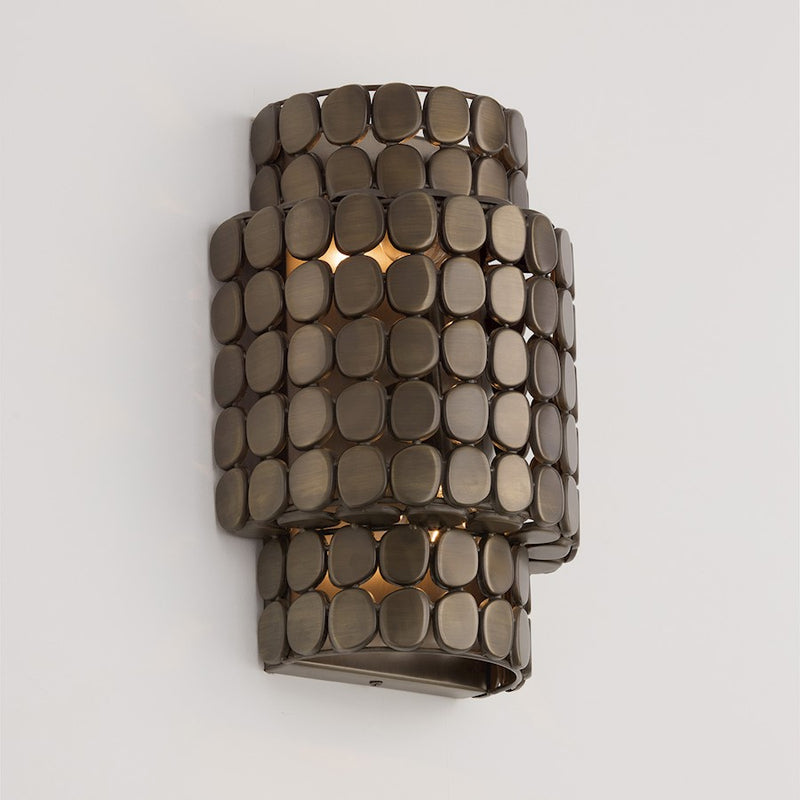 Capital Lighting Eliana 2 Light Sconce, Dark Brass
