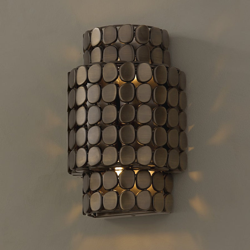 Capital Lighting Eliana 2 Light Sconce, Dark Brass