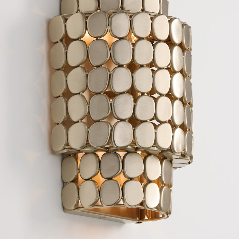 Capital Lighting Eliana 2 Light Sconce, Champagne Brass