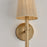 Capital Lighting Mira 1Lt Sconce, Brass/Bleached Natural Rope Shade