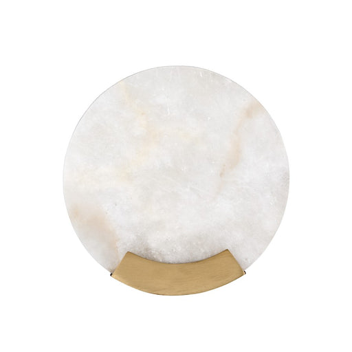 Capital Lighting Oriya 1 Light Sconce, Brass/Natural Alabaster Stone