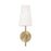 Capital Lighting Averitt 1 Light Sconce, Aged Brass/Soft White