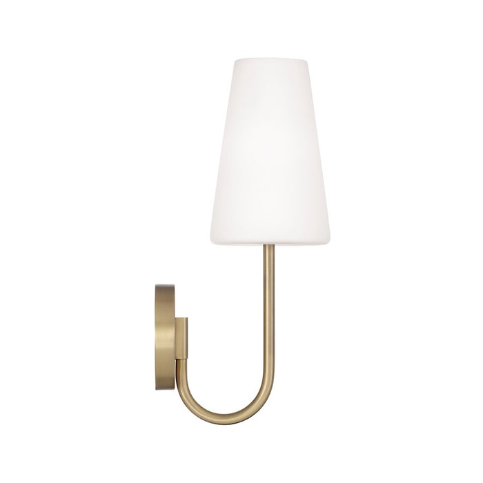 Capital Lighting Averitt 1 Light Sconce, Aged Brass/Soft White