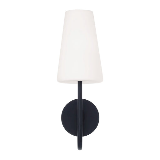 Capital Lighting Averitt 1 Light Sconce, Matte Black/Soft White