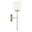 Capital Lighting Joss 1 Light Sconce, Brass/Layered White/Clear
