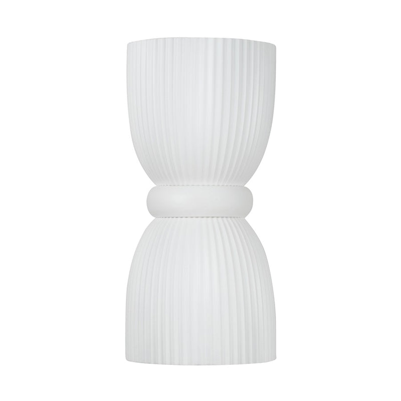 Capital Lighting Mallory 2 Light Sconce, Ceramic White