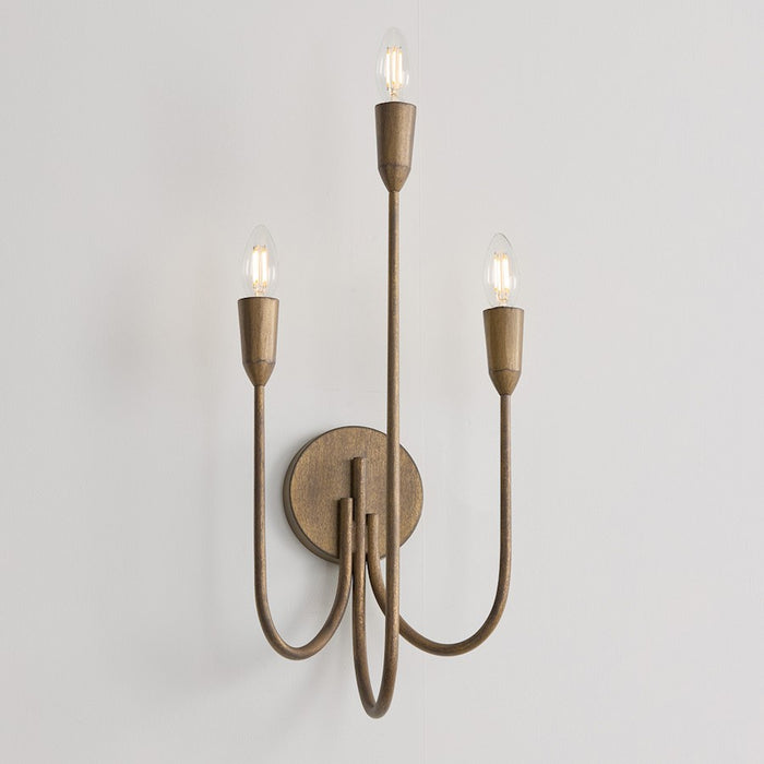 Capital Lighting Marley 3 Light Sconce, Mystic Bronze