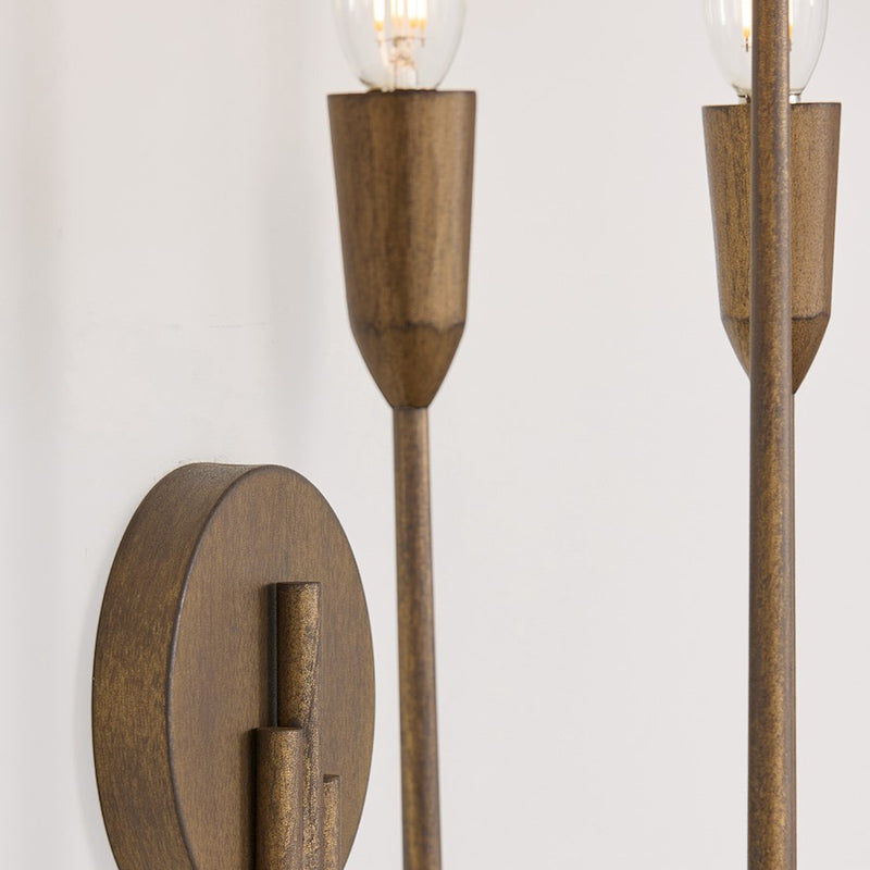 Capital Lighting Marley 3 Light Sconce, Mystic Bronze