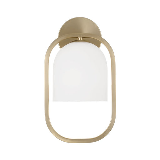 Capital Lighting Zeek 1 Light 8" Sconce, Matte Brass/Soft White