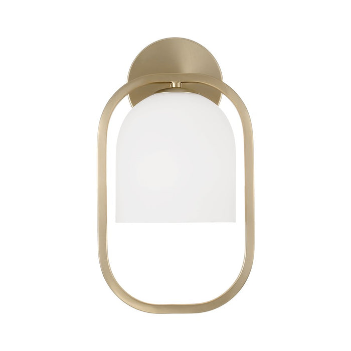 Capital Lighting Zeek 1 Light 8" Sconce, Matte Brass/Soft White