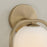 Capital Lighting Zeek 1 Light 8" Sconce, Matte Brass/Soft White