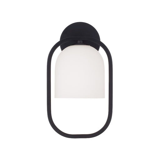Capital Lighting Zeek 1 Light 8" Sconce, Matte Black/Soft White