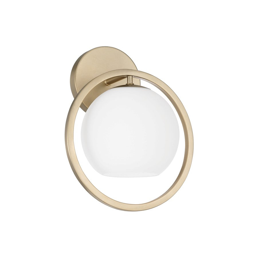 Capital Lighting Zeek 1 Light 10" Sconce, Matte Brass/Soft White - 657411MA-559