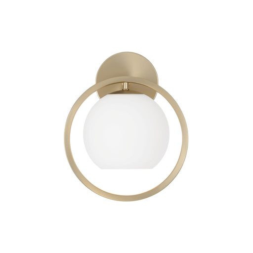 Capital Lighting Zeek 1 Light 10" Sconce, Matte Brass/Soft White