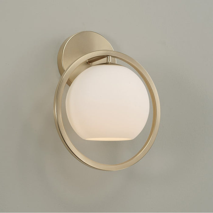 Capital Lighting Zeek 1 Light 10" Sconce, Matte Brass/Soft White