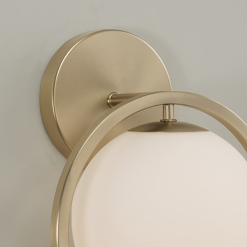 Capital Lighting Zeek 1 Light 10" Sconce, Matte Brass/Soft White