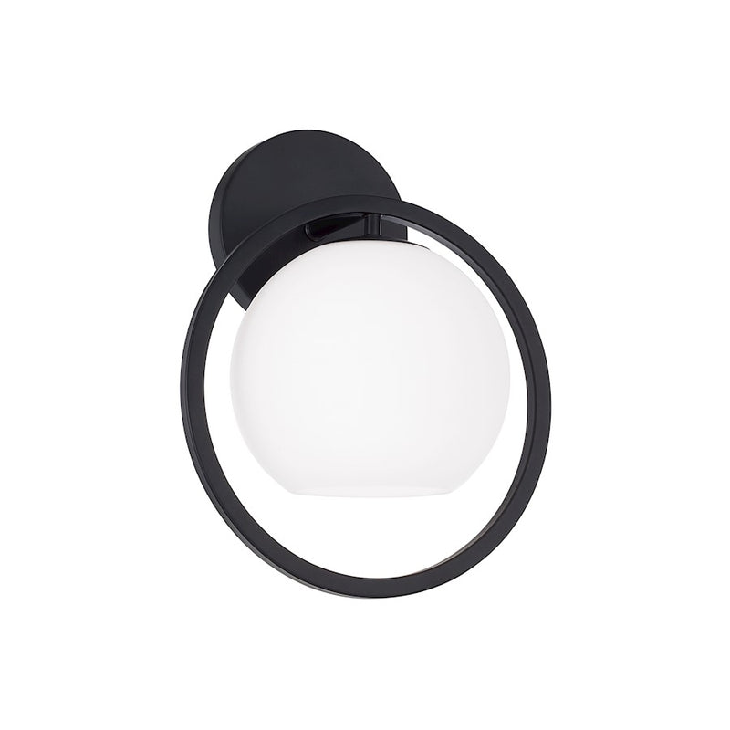 Capital Lighting Zeek 1 Light 10" Sconce, Matte Black/Soft White