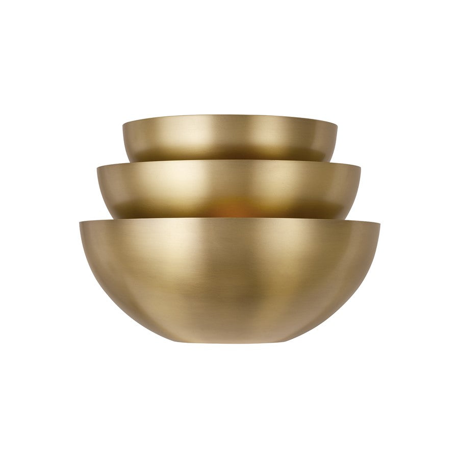 Capital Lighting Gia 2 Light Sconce, Aged Brass - 657721AD