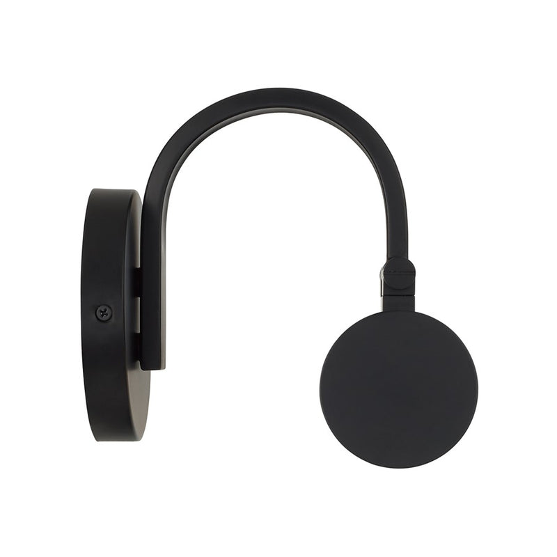 Capital Lighting Morgan 1 Light Sconce, Matte Black