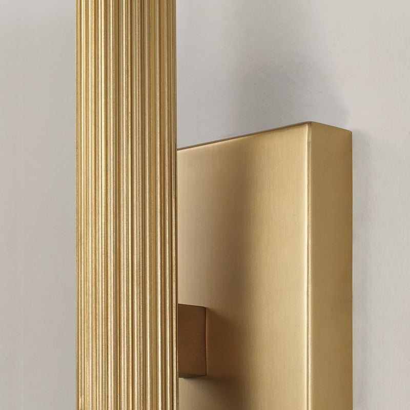 Capital Lighting Ian 2 Light 12" Sconce, Aged Brass