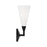 Capital Lighting Gatsby 1 Light Sconce, Matte Black/Soft White Glass