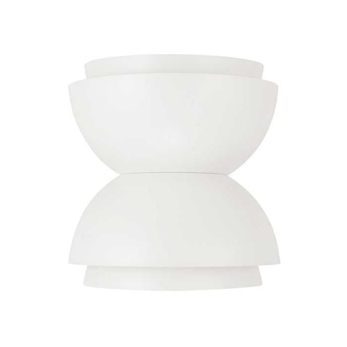 Capital Lighting Jensen 2 Light Sconce, Matte White/White Metal