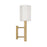 Capital Lighting Adrian 1 Light Sconce, Aged Brass/White Fabric