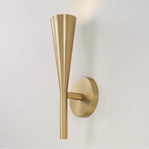 Capital Lighting Levi 1 Light Sconce, Matte Brass/Matte Brass
