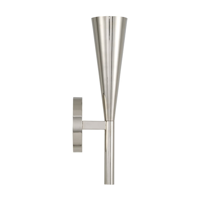 Capital Lighting Levi 1 Light Sconce, Polished Nickel
