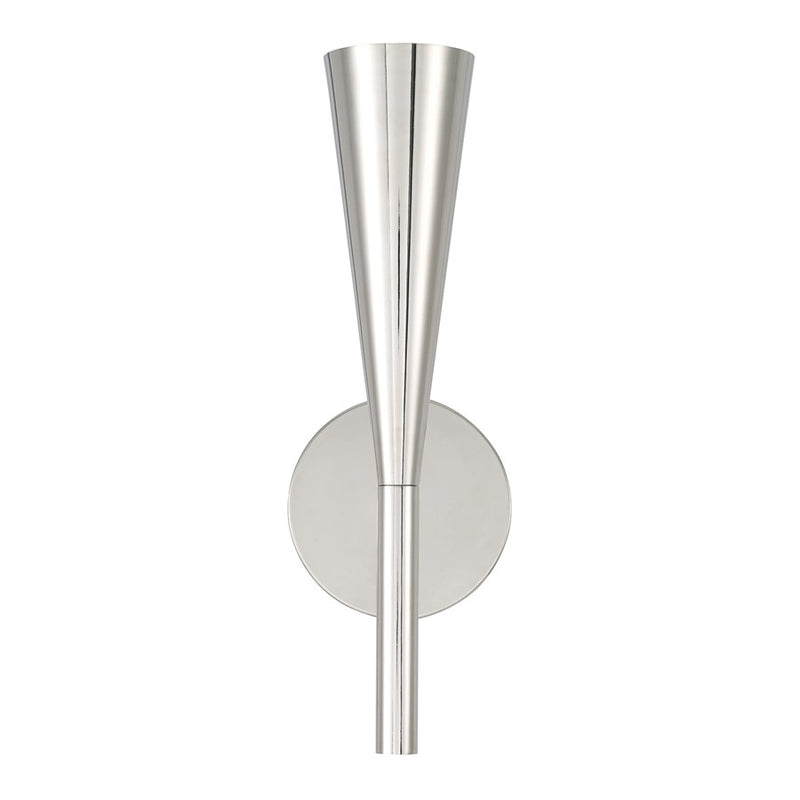 Capital Lighting Levi 1 Light Sconce, Polished Nickel