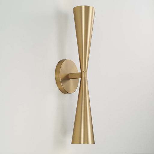 Capital Lighting Levi 2 Light Sconce, Matte Brass