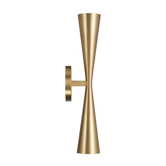 Capital Lighting Levi 2 Light Sconce, Matte Brass