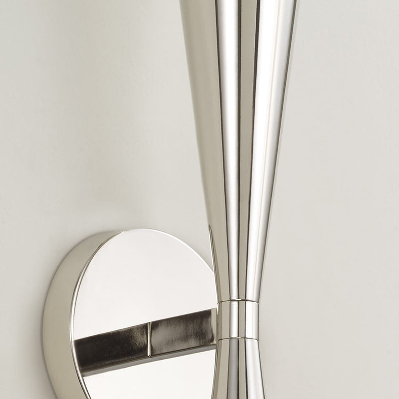 Capital Lighting Levi 2 Light Sconce, Polished Nickel