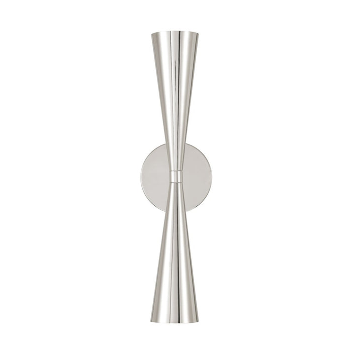 Capital Lighting Levi 2 Light Sconce, Polished Nickel