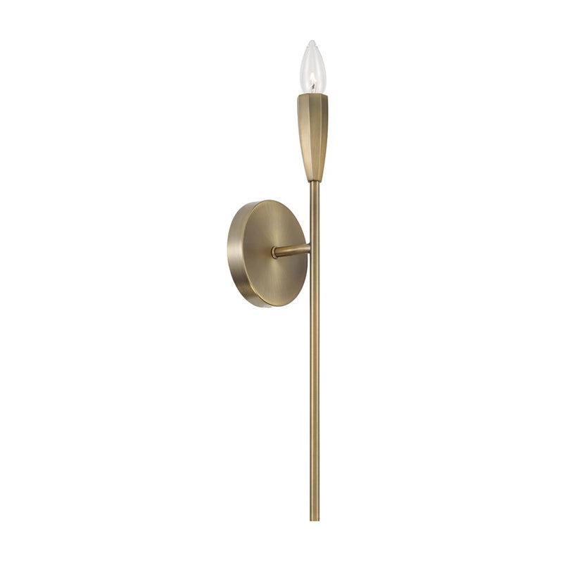Capital Lighting Palmer 1 Light Sconce, Antiqued Brass