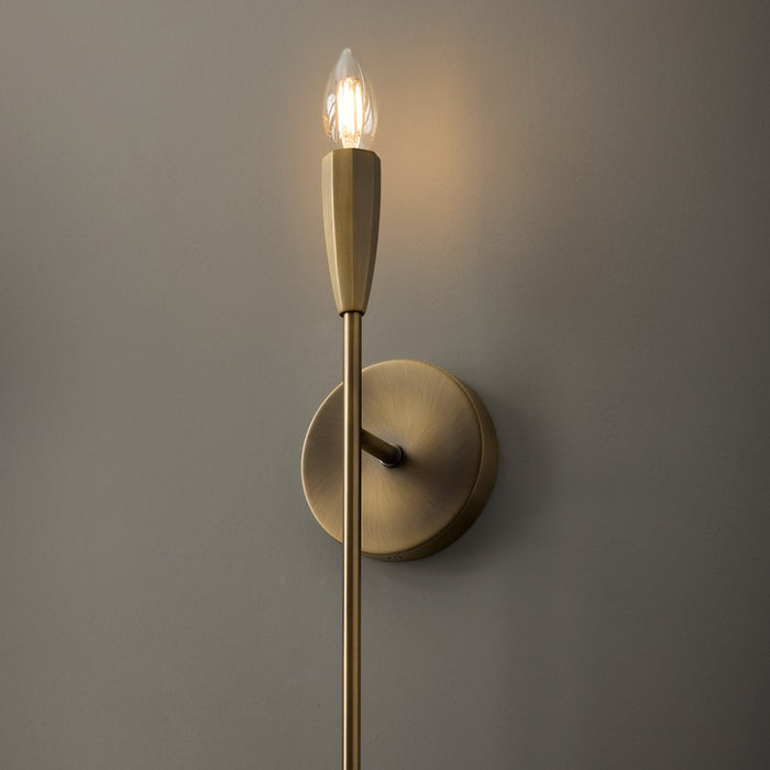 Capital Lighting Palmer 1 Light Sconce, Antiqued Brass