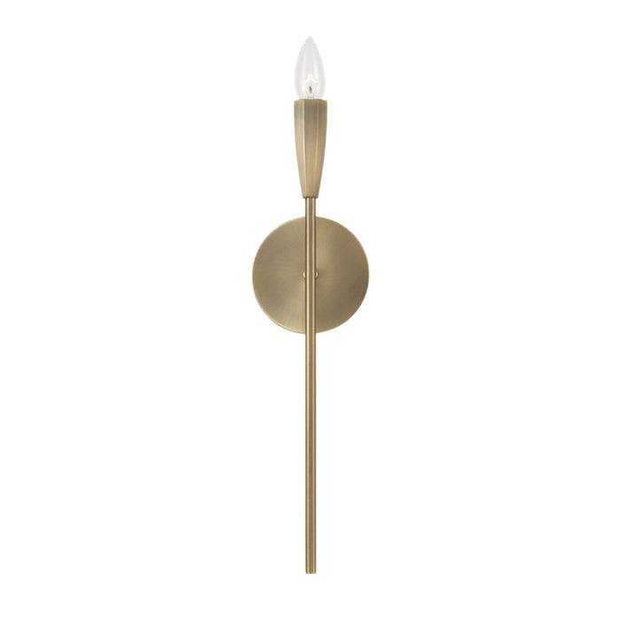 Capital Lighting Palmer 1 Light Sconce, Antiqued Brass