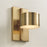 Capital Lighting Henley 2 Light Sconce, Aged Brass