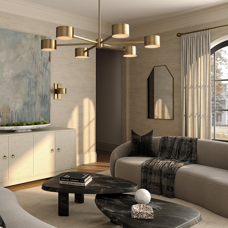 Capital Lighting Henley 2 Light Sconce, Aged Brass