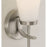 Homeplace Lighting Drake 1Lt Sconce, Nickel/Soft White Glass