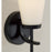 Homeplace Lighting Drake 1Lt Sconce, Matte Black/Soft White Glass