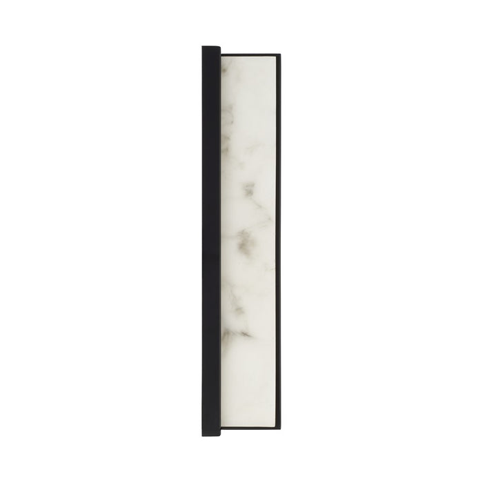 Capital Lighting Noah 1 Light Sconce, Matte Black/Alabaster Glass