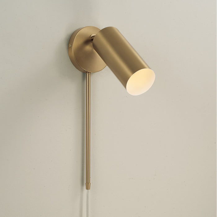 Capital Lighting Robbie 1 Light Sconce, Aged Brass