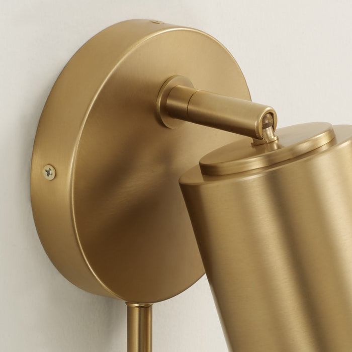 Capital Lighting Robbie 1 Light Sconce, Aged Brass